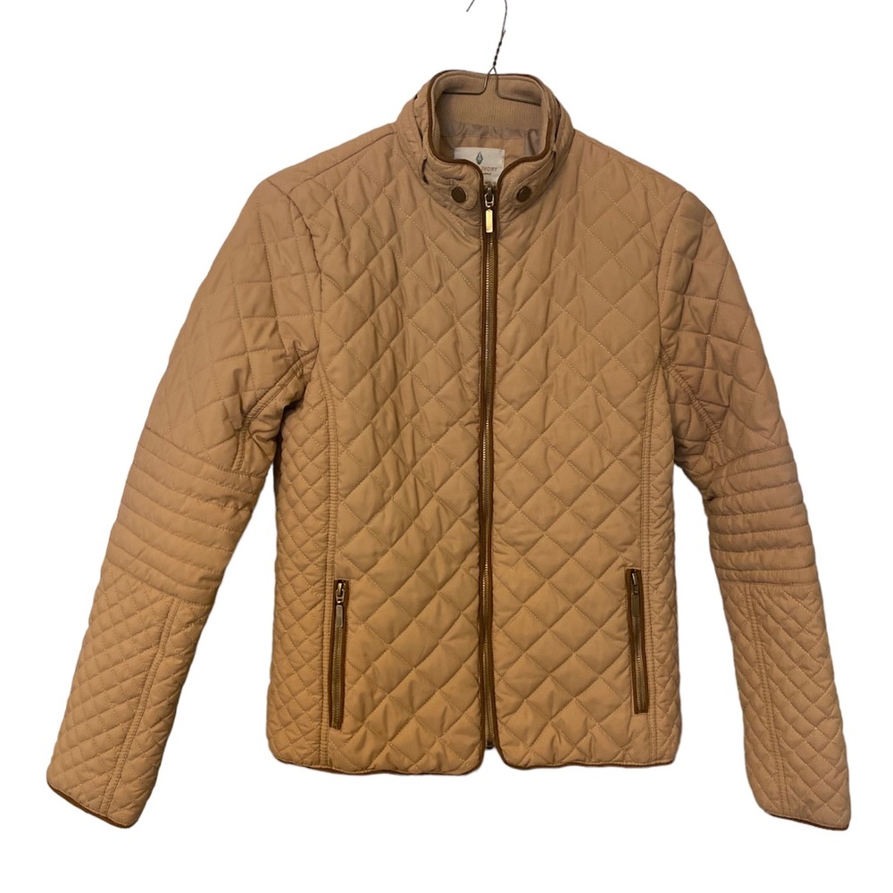 Jade and Ivory Brown Quilted Jacket sz M